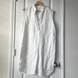 Prologue Women's M White Short Sleeve Dress Shirt Pullover Beach Cruise Vacation